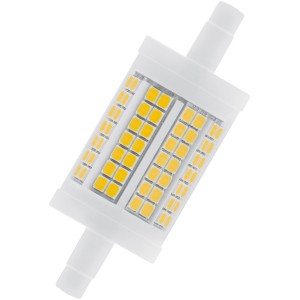Osram LED R7S Leuchtmittel in Röhrenform, 12W, warmweiß, 7,8x2,8cm.