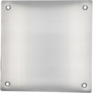 Cartrend Warntafel für Italien, 50x50 cm, aus Metall mit 4 Ösen zur Befestigung.