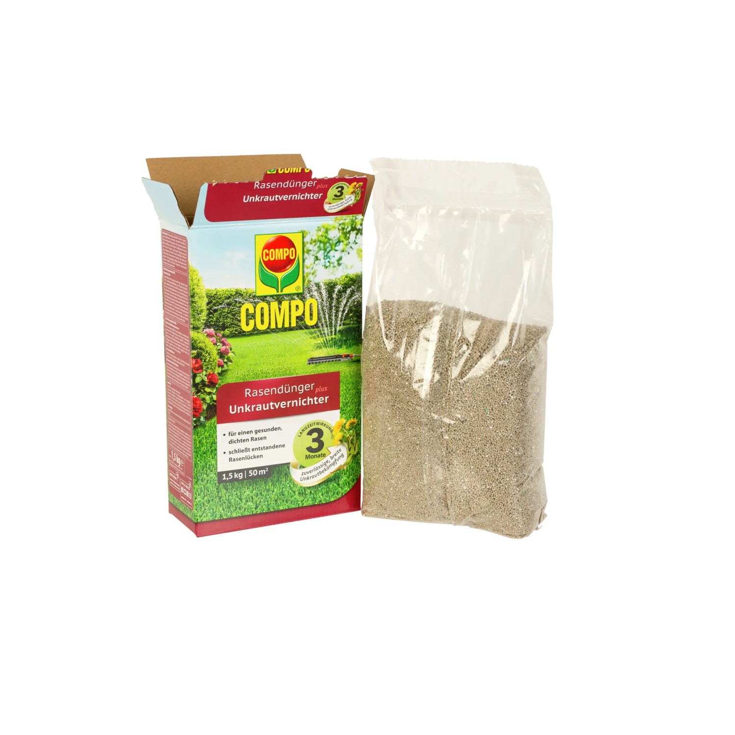 Compo Rasendnger plus Unkrautvernichter 1,5 kg fr 50 m kaufen bei OBI