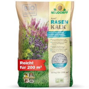 Neudorff Azet Rasenkalk 10kg Sack zur pH-Wert Regulierung und Förderung des Rasenwachstums.