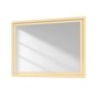 Rechteckiger Emke Badspiegel 80x60 cm mit warmweißer LED-Beleuchtung. Moderner Wandspiegel für Bad.