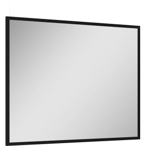 Schwarzer Maximus Spiegel Universal/Velo, 80x100 cm, für Bad und Wohnraum.