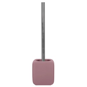 Kleine Wolke Cubic WC-Bürstenhalter in Beere, eckige Form.