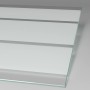Detailansicht: Schulte ExpressPlus Drehtür AlexaStyle2.0 mit sandgestrahltem Dekor.