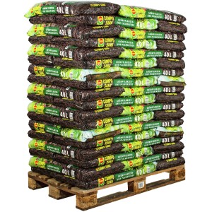 Palette Compo Sana Grünpflanzen- und Palmenerde, 54 Säcke à 40 l für gesunde Pflanzen.