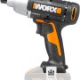 Worx Schlagschrauber WX291.9 Solo, Akku-Schrauber mit 170 Nm Drehmoment, schwarz/orange.