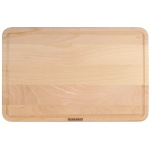 Fackelmann Schneidbrett Fair, 40x26 cm, Buche mit Saftrille.