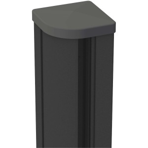 GroJa Variabler Pfosten zum Einbetonieren 9 cm x 9 cm x 240 cm DB703