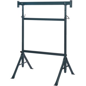 Grauer, höhenverstellbarer Gerüstbock mit 250 kg Tragkraft für Bauarbeiten.