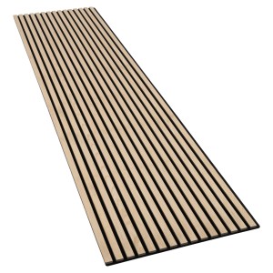 Akustikpaneel Acu-Line Furniert Eiche, 240x60cm, zur Schallreduzierung und Wandverkleidung.