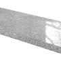 Graue Wigasil Fensterbank aus Naturstein, 275x20x2 cm, mit Wasserrille.