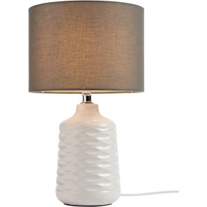 Brilliant Tischleuchte Ilysa Weiß-Grau E14