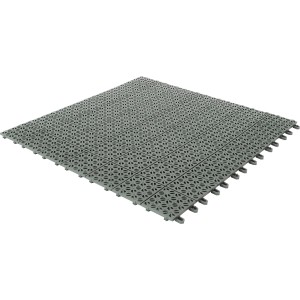Graue Pool-Unterlegplatten 55,5x55,5 cm mit Klick-System zum Schutz der Poolfolie.