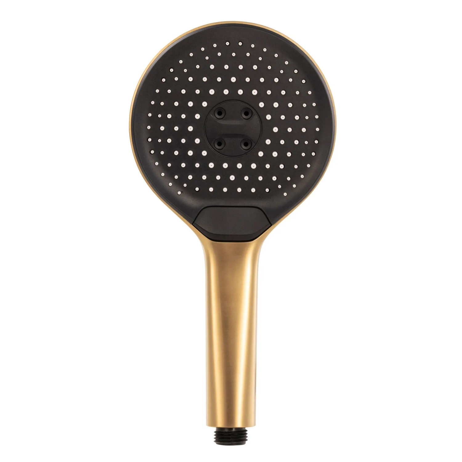 Schöner Wohnen Handbrause Glaia, mattgold, mit Antikalk-Noppen und 3 Strahlarten.