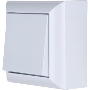 REV Aufputz-Aus/Wechselschalter PlanoLuxe Weiß für die Innenmontage.