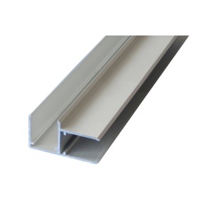 Eloxiertes Alu-Eckprofil 1,6 cm, 400 cm, Easy-Click System für Kunststoffbedachung.