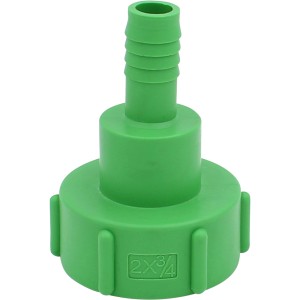 Grüner Schlauchanschluss 20 mm (3/4) für IBC-Tank, Zubehör für Regentonnen.