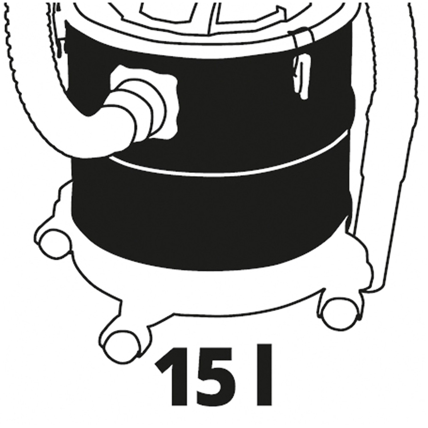 Einhell Akku-Aschesauger TE-AV 18/15 Li C-Solo, 15 l Behälter für Kamin, Ofen & Grill.