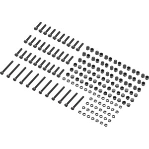 Montage-Set für Pavillon Braga, 127-teilig, mit Schrauben, Muttern und Unterlegscheiben.