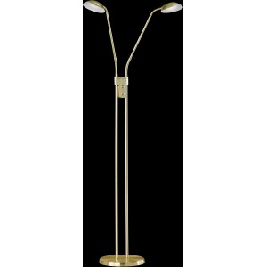 Goldene LED-Stehleuchte Pool TW von Fischer & Honsel, dimmbar, für modernes Design im Wohnbereich.