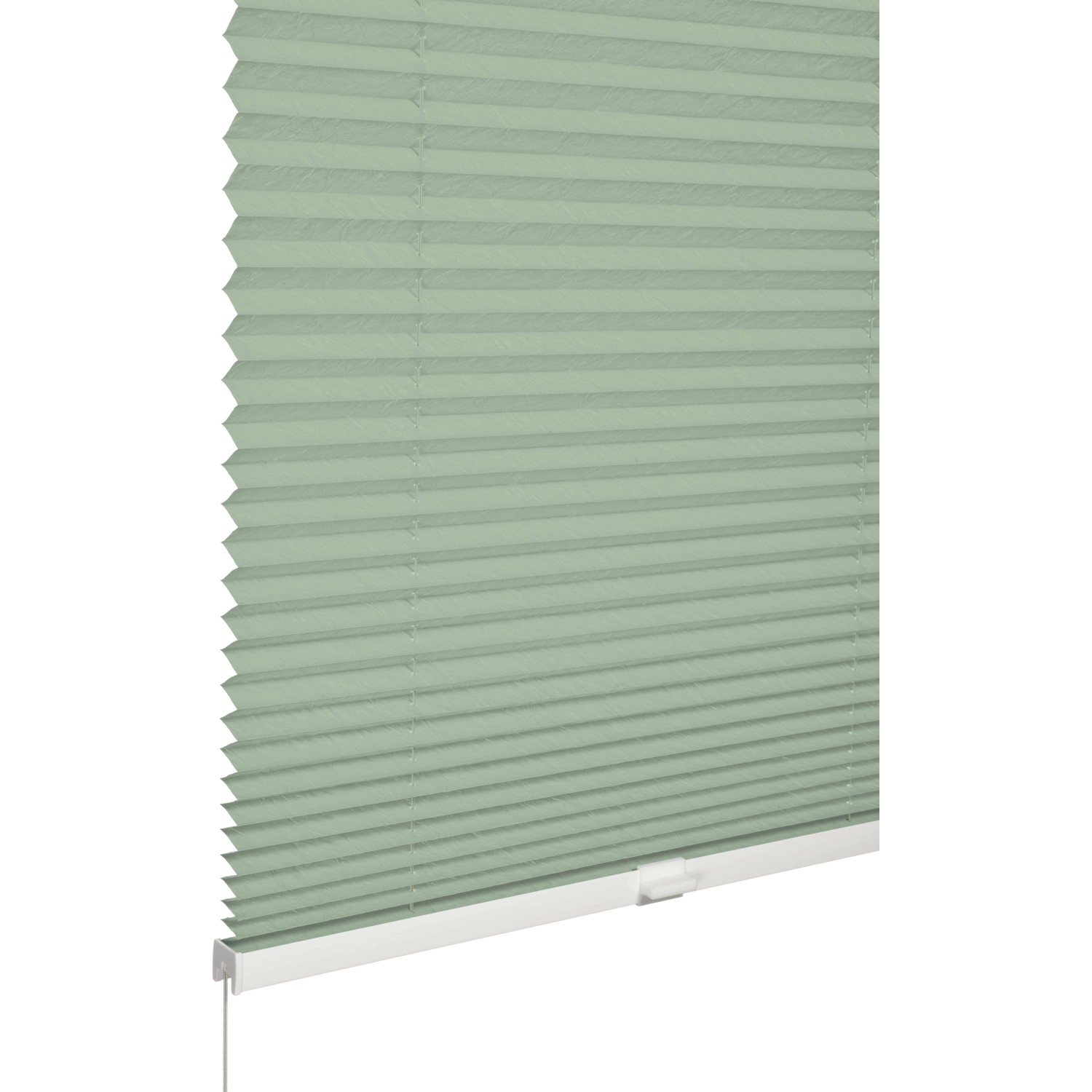 Schöner Wohnen Plissee Milla, 40x130 cm, grün, mit Crush-Optik für Fensterdekoration.