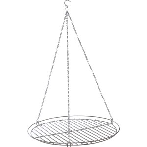 SIENA GARDEN Grillrost INOX für 75er Feuerschale, Edelstahl, mit Kette und Haken.