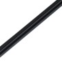 Schwarzes Führungsschienenprofil aus Kunststoff, 5x6,5x1000 mm, für Schiebetüren.