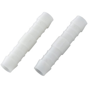 2er-Set Schlauchverbinder aus Kunststoff, 12 mm, für schnelle Schlauchverbindungen.