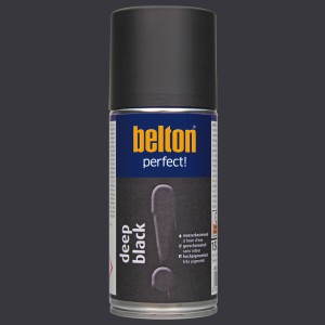 belton Buntlack Perfect Deep Black, seidenmatt, 150ml Dose.