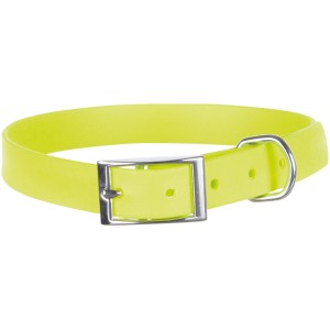 Neongelbes Trixie Hundehalsband Easy Life, Größe M-L, 43-51 cm, robust und abwischbar.