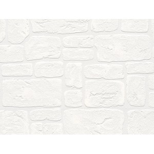 A.S. Creation Strukturprofiltapete Dekora Natur Stein Weiß FSC®