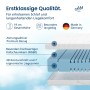 AM Premium Kaltschaummatratze, 160x200 cm, 7 Zonen, RG60, Made in Germany. Matratzenaufbau mit Bezug und Kaltschaumkern.