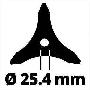 Einhell Dickichtmesser 255 mm für Sensen, Zubehör für Rasentrimmer.