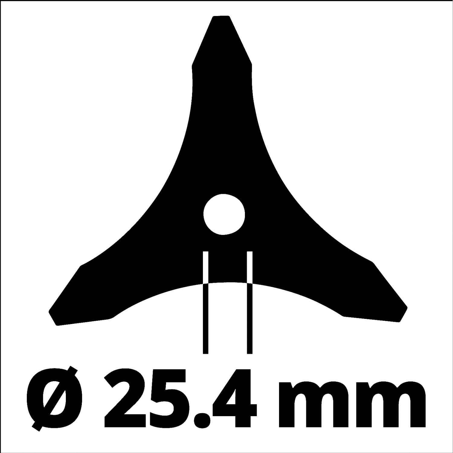 Einhell Dickichtmesser 255 mm für Sensen, Zubehör für Rasentrimmer.