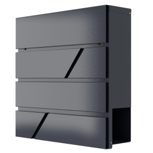 Heidemann Briefkasten DESIGNline BK1 Anthrazit 38 cm x 38 cm x 11 cm