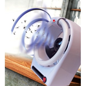 Swissinno Insektenfänger Ventilator für Innenräume fängt Insekten mit UV-Licht und Ventilator.