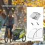 Transparenter HOMCOM Regenschutz für Kinder-Fahrradanhänger, wasserdicht. Faltbar, ideal für Fahrradpflege.