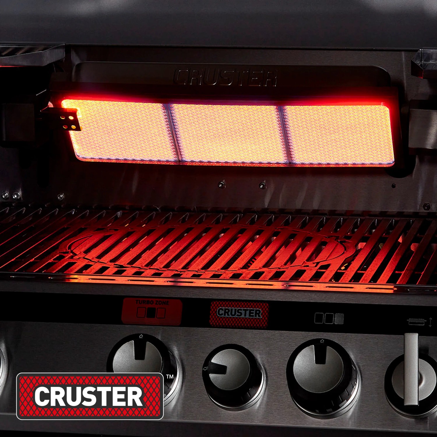 Enders Gasgrill Uniq Pro 3 IK Cruster: Infrarot-Backburner in Aktion.