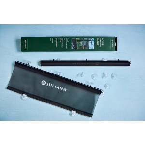 Juliana Schattierungs-Rollo 2er-Set für Gewächshäuser mit Saugnäpfen zur einfachen Anbringung.