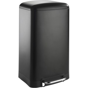 Schwarzer Wenko Treteimer Studio, 30 l, mit Easy-Close-Funktion für Bad oder Büro.