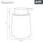 MSV Seifenspender Maonie, dunkelblau, Keramik, mit Maßangaben.