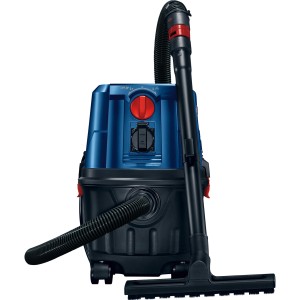 Bosch Professional GAS 15 PS Nass-/Trockensauger in Blau und Schwarz.