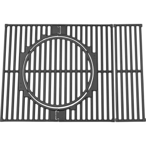Jamestown Grillrost, modular, für Kane 3-Brenner Gasgrill, Gusseisen, schwarz.