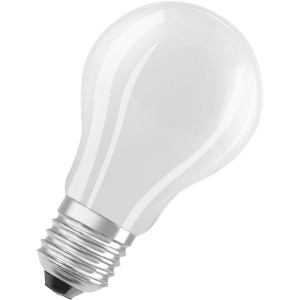 Osram LED-Lampe E27, 8,2W, matt, warmweiß. Glühlampenform, ideal für stimmungsvolle Beleuchtung.