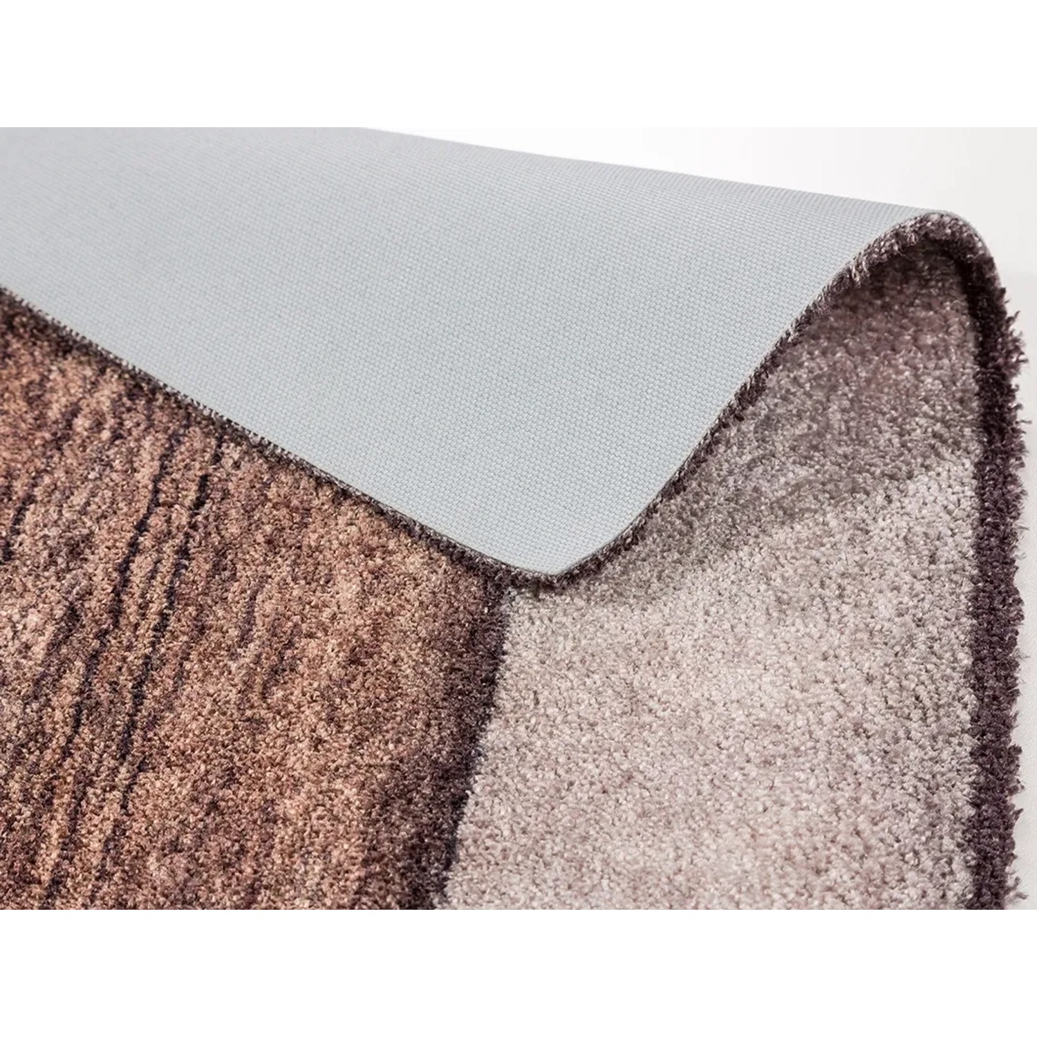 Astra Sauberlaufmatte Pure und Soft, 50x150 cm, Holz Herz Design, mit rutschfester Rückseite.