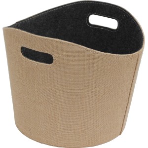 Kaminholztrage Beige