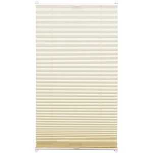 Gardinia EasyFix Thermo-Plissee, elfenbeinfarben, 80x130 cm, mit zwei Bedienschienen.
