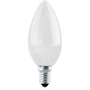 Eglo E14 LED Leuchtmittel in Kerzenform, 3,4 W, warmweißes Licht.