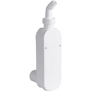 Weißer Aufputz Geruchsverschluss aus Kunststoff, G 3/4-G1 x 40, für Spüle.