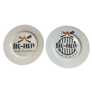 Boltze Teller Farmer 2-fach Sortiert 2 cm x 20 cm x 20 cm Creme